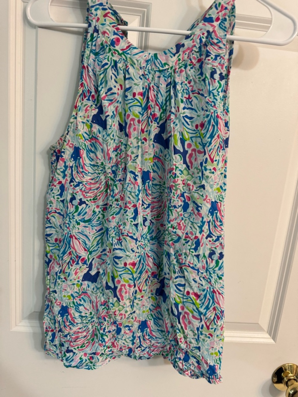 Colorful Floral Sleeveless Tank Top